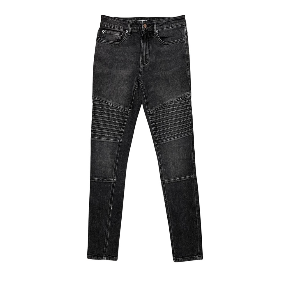 Elwood black biker skinny jeans 🔥